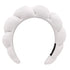 Headband for Washing Face, Spa Makeup Headband, Sponge for Makeup Removal, Shower & Skincare (White)