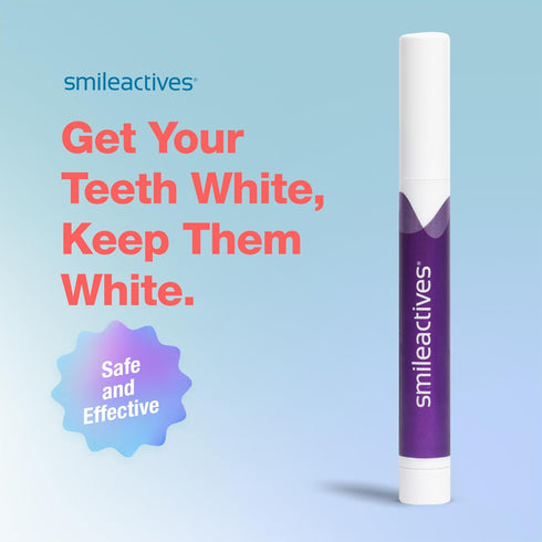 Smileactives Teeth Whitening Pen, Fast Tooth Whitener, Stain Remover, Travel Pen, Ultramint Flavor, 2 Pack
