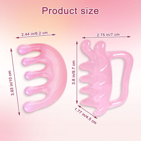 HX YUEGOUHUI Fascia Cellulite Massage Tool for Neck Shoulder Back Resin Body (Cloud Brown)