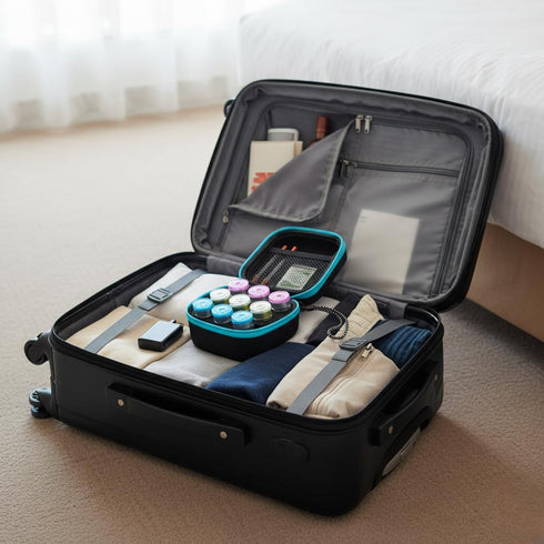 Leoriaie 9-Slots 10ml U-100 Insulin Fridge Holder Storage Case Insulin Vial Protector Holder Insulin Cooler Travel Case