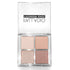 Palladio Eyeshadow Quads, Four Way Quad Eye Shadow Palette, Velvety Pigmented Blendable Matte, Talc-Free, Creamy