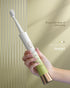 Upgrade Sonic Electric Toothbrush for Adults, 8 Replacement Brush Heads, Rechargeable with 2-Minute Timer, White & Green