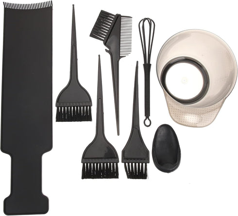 LALAFINA Hair Coloring Kit with Dyeing Brush, Balayage Board, Ear Cover, Salon Accessories