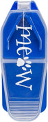 Ezy Dose Pet Pill Cutter with Safety Shield for Cats, Daily Use, Easy Cutting for Pills, Vitamins, Tablets, Blue, BPA