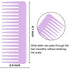 Wide Tooth and Large Detangling Comb Set for Long, Curly Hair - No Handle Styling Combs (2 Pieces)