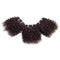 Peruvian Virgin Hair Short Kinky Curly Human Hair Weave Bundles - 3 Bundles 6 inches with 1 Small Closure