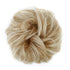 MORICA 2PCS Messy Bun HairPiece Scrunchies, Synthetic Curly Wavy Ponytail Extensions for Thin Hair Women