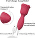 OJEKAI 10 9 5.12 Inch, Handheld Mini Massager, Adjustable Speeds, Waterproof, Bionic Design with Massage Nodes