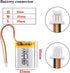 3.7V Lipo Battery 600mAh Rechargeable Lithium ion Polymer Battery 602535 Lithium Polymer ion Battery with SH 1.0-3P Connector