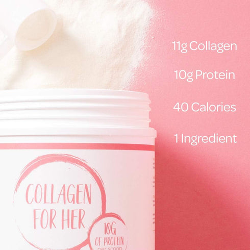 Unflavored Collagen Peptides Powder - Hydrolyzed Collagen Protein Supplement for Women, 41 Servings