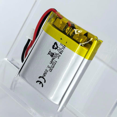 HXJNLDC 3.7V 900mAh 102530 3.7-5V 2-Wire DC Rechargeable Lithium Polymer Battery, Suitable for DIY Electronic Products