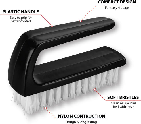 Performance Tool W3300 Nail Brush,,Black / White by Performance Tool