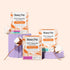 Multipack -100% 54 Count (3 Packs 18) The Honey Pot Company - Organic Cotton Core Tampons w/Bio Plastic Applicator