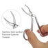 Hicarer 3 Pcs Eyebrow Tweezers Scissor Set for Women, Straight Tip Hair Plucker Remover, Silver Plated