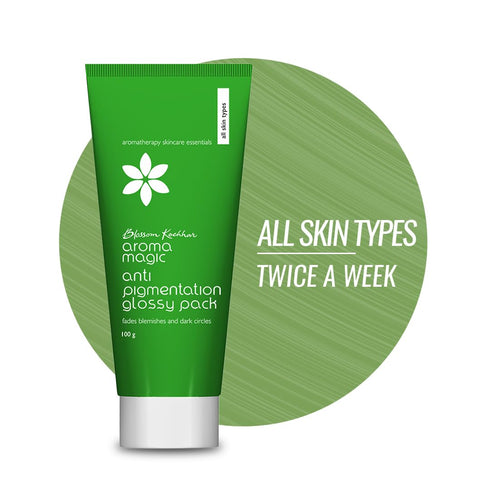 Anti Pigmentation Glossy Pack | 3.53 Oz (100g) | Essential Aromatherapy Skincare for Pigmentation and Dark Circles