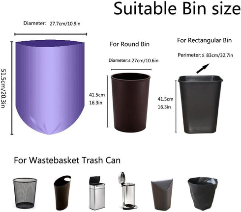 Black Trash Bag, Green 2 Gallon, 150 Count, Black Garbage Bag Trash Can Liner