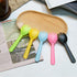 4.3" Mini Disposable Sporks, 100ct Plastic 2-in-1 Utensils, 4 Colors, 25ct Individual Package Per Color