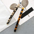 Luckycivia 2 Pack Hair Barrette - Long and Thin Handmade Celluloid Onyx Hair Clip, Elegant Automatic Hair Clip for