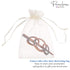 Parcelona French Triple Ringed 3.5" Celluloid Hair Slider Pin Thru Holder Barrette for Women, Tortoise Shell