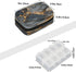 Skerhhux 7 Black Gold Marble Pill Case Travel Pill Organizer Weekly Day Portable with Zipper Medicine Box Pill Case