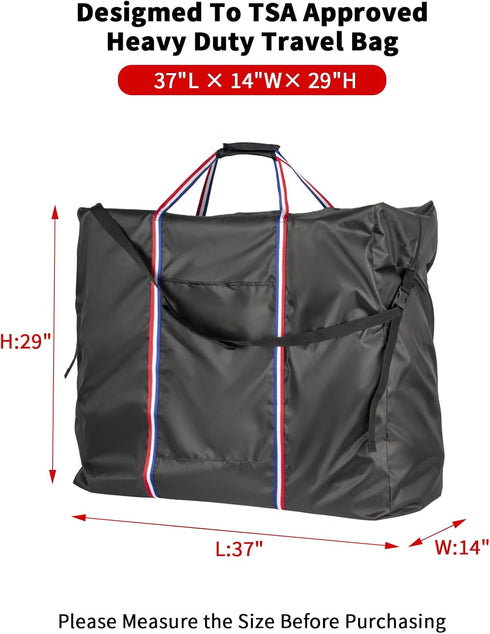 Waterproof Rollator Travel Bag for Folding Walker, Compact Wheelchair Transport Chair Portable Carry Case Cover for Car