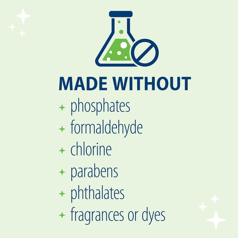 Dr. Brown's Bottle & Dish Soap for Baby Bottles, Plant-Derived, Fragrance-Free, 16 fl oz, 2 Pack