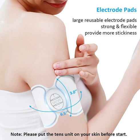 OSITO FSA Wireless TENS Unit Muscle Stimulator EMS Massage Machine with Remote Rechargeable Mini Pain Relief Therapy