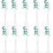 Toothbrush Replacement Heads for Philips Sonicare C1 C2 ProtectiveClean 4100 5100, Snap-on Electric Toothbrush Head, 10