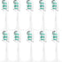 Toothbrush Replacement Heads for Philips Sonicare C1 C2 ProtectiveClean 4100 5100, Snap-on Electric Toothbrush Head, 10