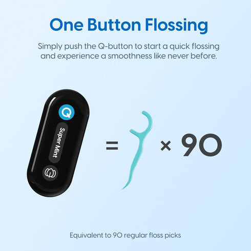 Refill Floss Capsule for C1S Flosser, 90 Uses per Pack, Efficient Plaque Removal, Super Mint (3 Pack)
