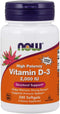 NOW Supplements Vitamin D-3 2,000 IU | 240 Softgels | High Potency, Structural Support