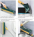 2 in 1 Cleaning Scrub Brush | Grout Brush with Long Handle | V-Shape Stiff Bristle Scrubber for Bathroom Cleaning