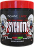 Insane Labz Psychotic High Stimulant Pre Workout Powder, Extreme Energy, Focus and Endurance, 35 Servings