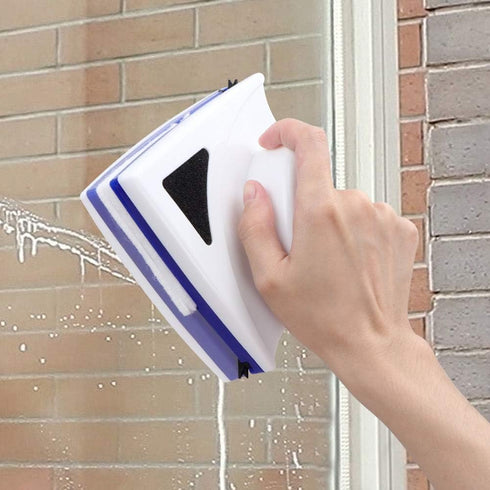 Magnetic Window Cleaner,plplaaoo Double Sided Glass Cleaner,Double Side Magnetic Window Glass Brush Cleaner Wiper Surface Cleaning Home Tool, Fit for Glass High Windows, window cleaner tool magne
