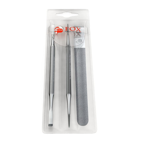 Ingrown Toenail Treatment Tools - Stainless Steel Nail Care Kit - Podiatry Tools for Pedicure & Removal