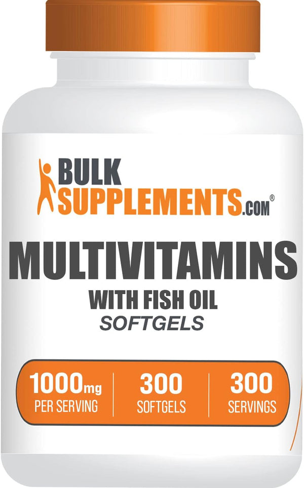 BulkSupplements.com Multivitamin Softgels - Daily Multivitamin, Multimineral Supplement, 300 Count for Adults