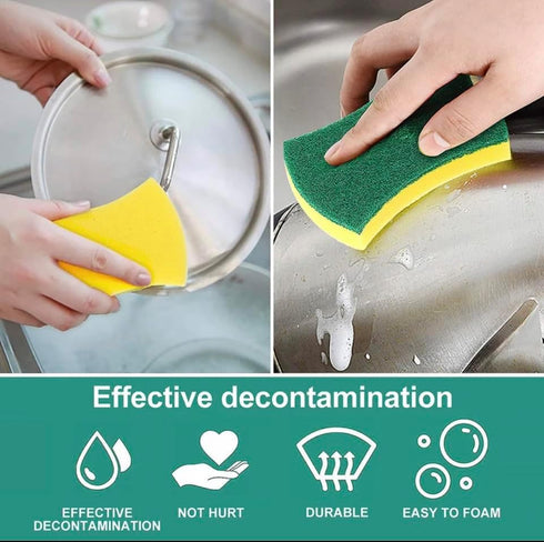 Home and Kitchen Cleaning Sponges, 24 Pack of Non-Scratch, Durable Disinfectant Scrub Sponge