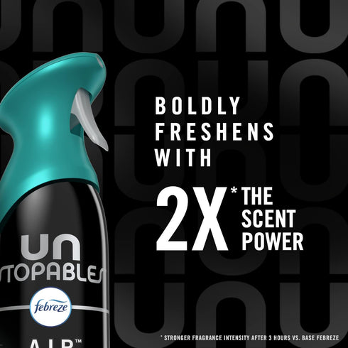 Febreze Air Freshener Spray, Unstopables Fresh, Odor Fighter for Strong Odor, 8.8 Oz, Pack of 6