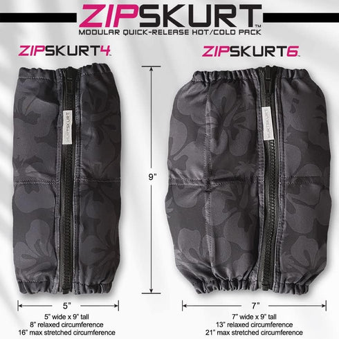 HurtSkurt ZipSkurt4 Therapy Compression Gel Sleeve, Adjustable Zipper Lock for Hand, Wrist, Forearm, Foot, Ankle Pain