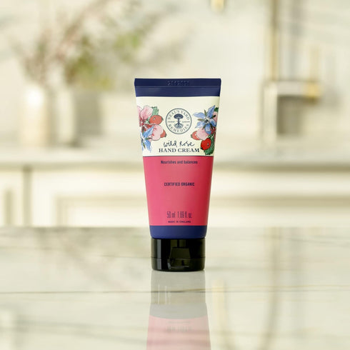 Neal's Yard Wild Rose Hand Cream, Nourishing Lotion, 50mL, Vegan & Cruelty-Free