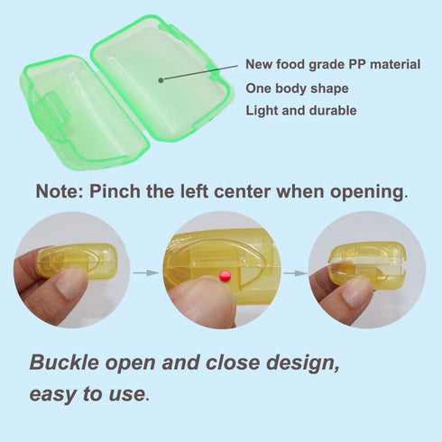 V-TOP 20 Pack Travel Toothbrush Head Covers, Portable Toothbrush Pod Caps for Home and Outdoor Use