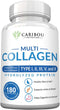 Multi Collagen Pills, 180 Capsules - Type I, II, III, V & X Collagen Peptides, Wild Fish, Eggshell, Chicken & Beef