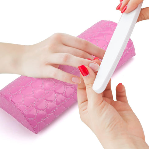 Nail Pillow Hand Rest for Nails - Washable PU Leather Nail Armrest Cushion, Detachable Manicure Tool for Nail Tech