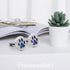 Framendino Dog Paw Print Essential Car Oil Diffuser, Aromatherapy Vent Clip, Stainless Steel Air Freshener Lockets