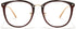 Cyxus TR90 Cat Eye Women Eyewear Frames - Round Stylish Retro Metal Blue Light Glasses, UV Blocking