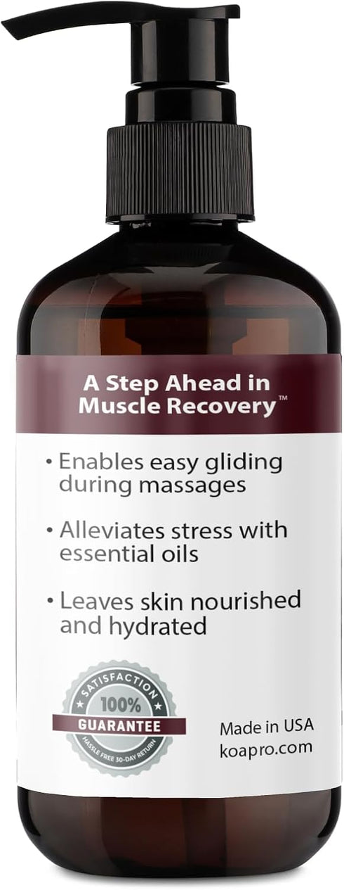 KOAPRO Massage Oil for Massage Therapy, Arnica Massage Oil for Pain Relief, Premium Body Massager Oil, 8 Fl Oz