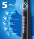 Sonic Electric Toothbrush for Adults, Power Electric Toothbrush with 8 Brush Heads, 40000 VPM Deep Clean, Black