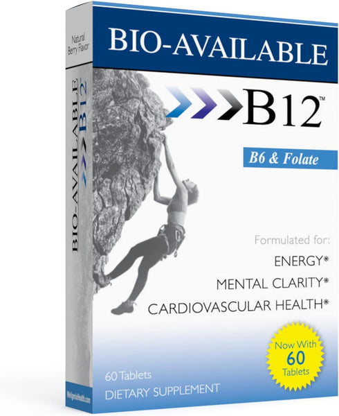 Wellgenix Bio Available Daily Multivitamins (60 ct) - Focus Support Formula with Methyl B12, B6, Folate & Biotin