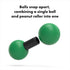 rodo 2-in-1 Roller (Medium). Ideal for Trigger Point Therapy, Yoga, Myofascial Release, Muscle Knots, Plantar Fasciitis & Pain Relief. Use as a Traditional