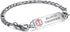 LinnaLove Interchangeable Medical Alert Bracelets for Men Women, Stainless Steel with Free Engraving